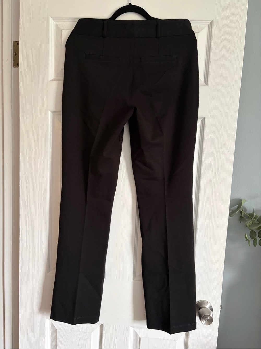 NYDJ Black Straight-Leg Dress Trousers